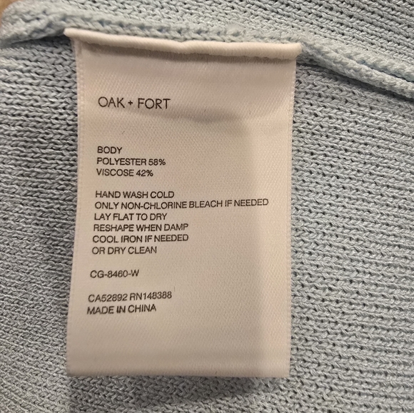 Oak and Fort Blue Knit Button Up - Picture 7 of 8